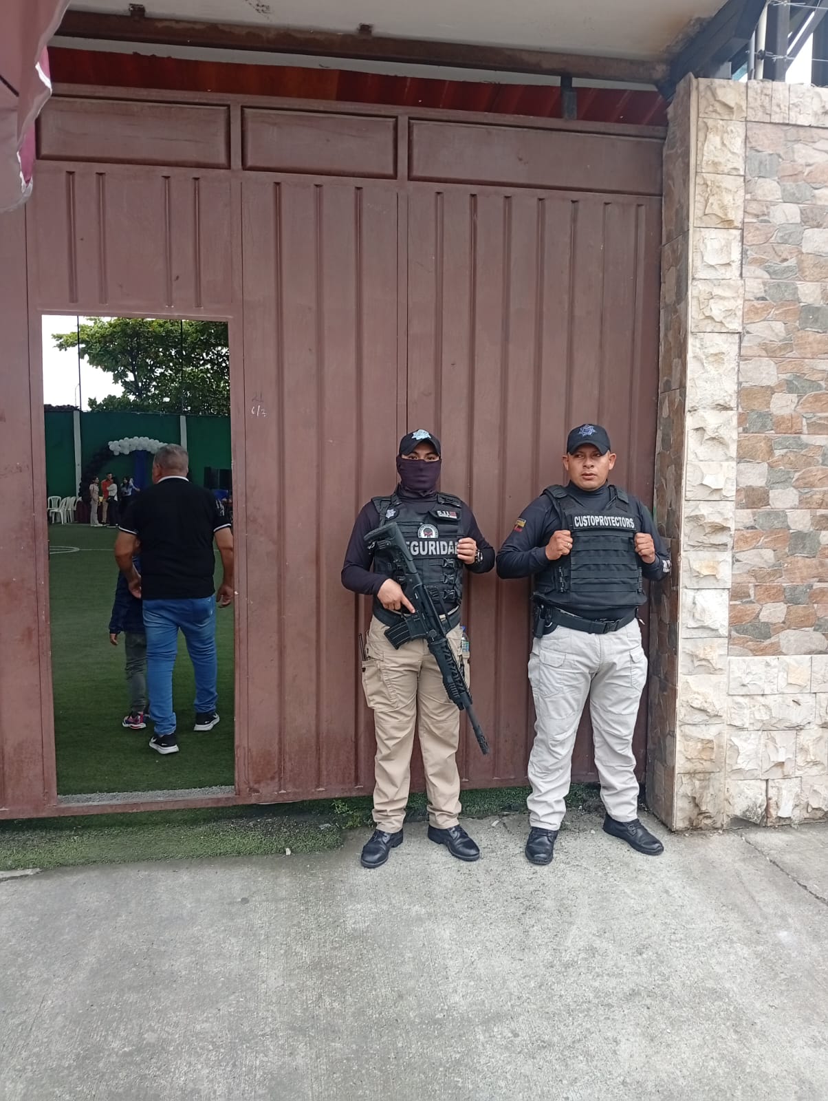 Seguridad en evento deportivo