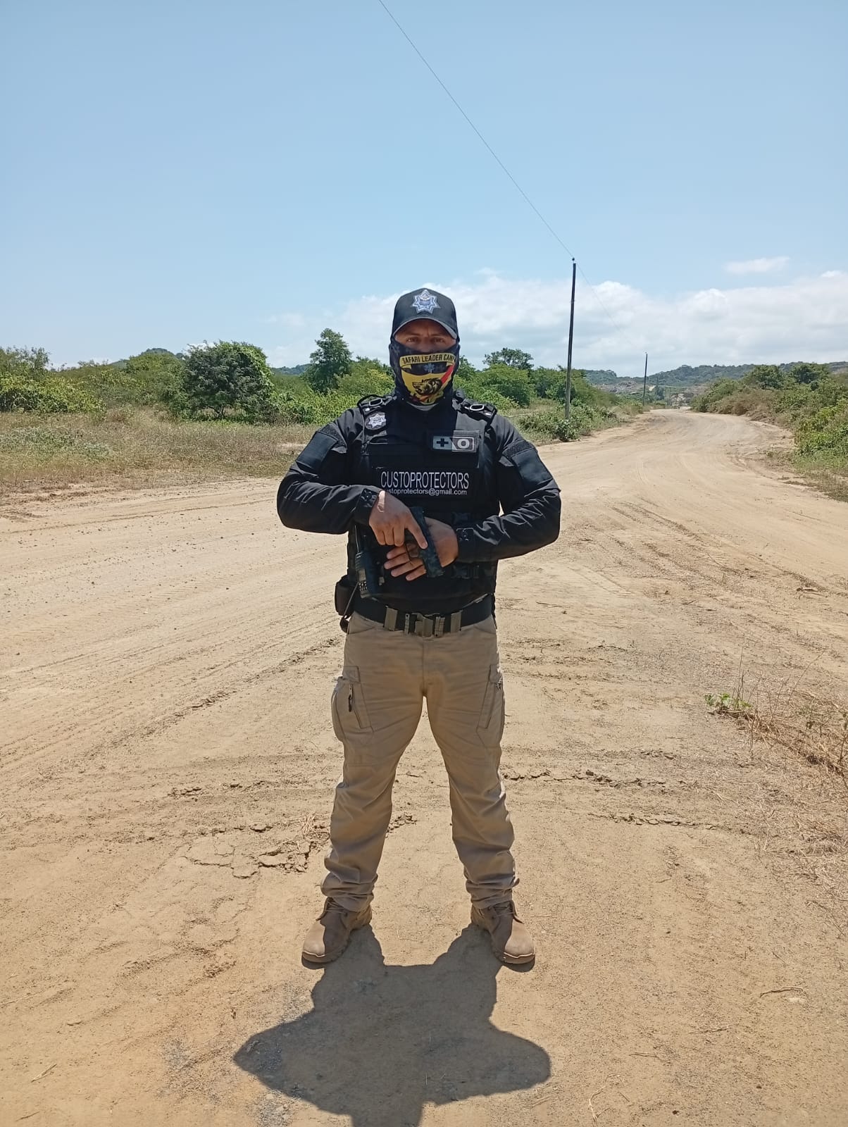 Guardia táctico de Custoprotectors en servicio